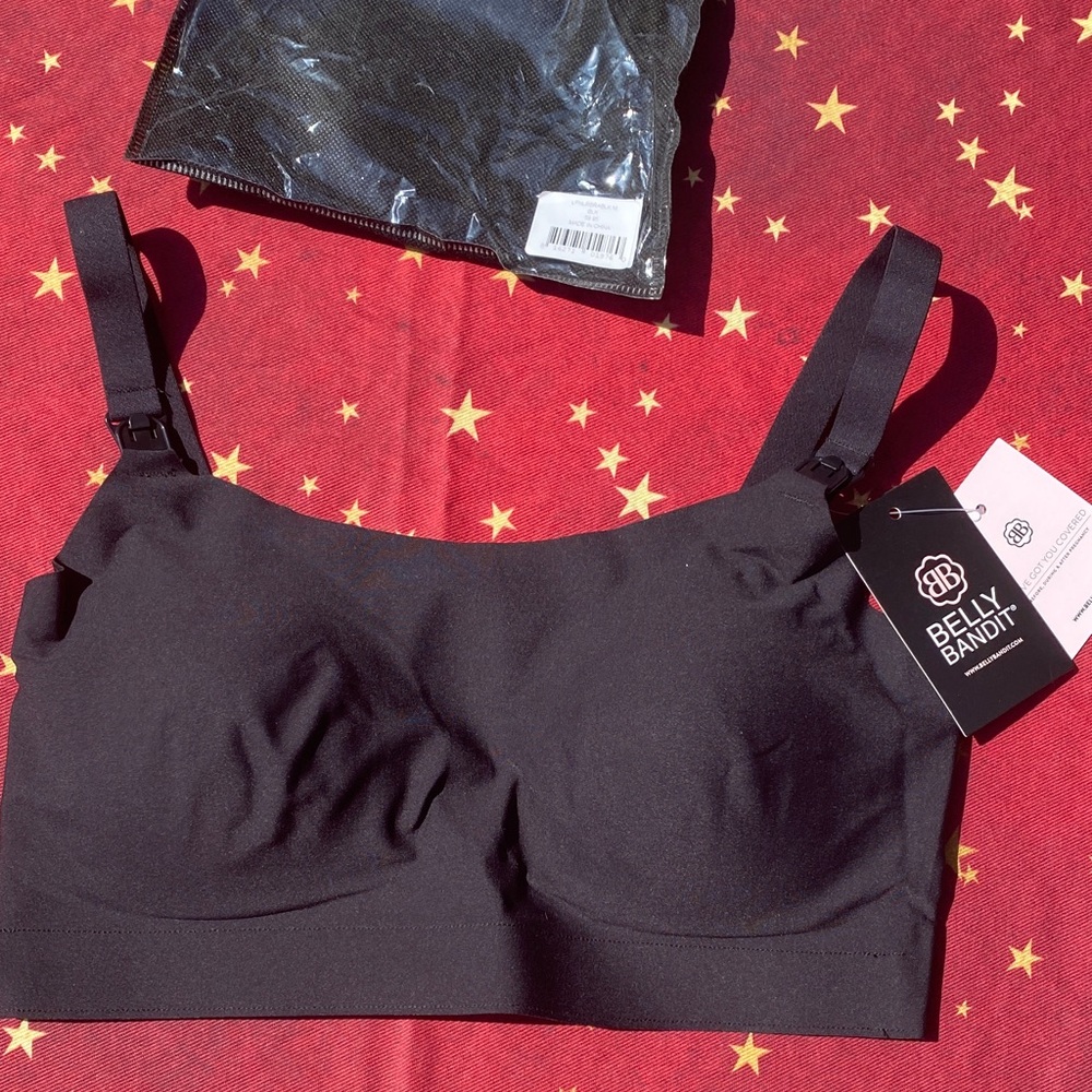 Belly Bandit Charcoal Nursing Bra NWT